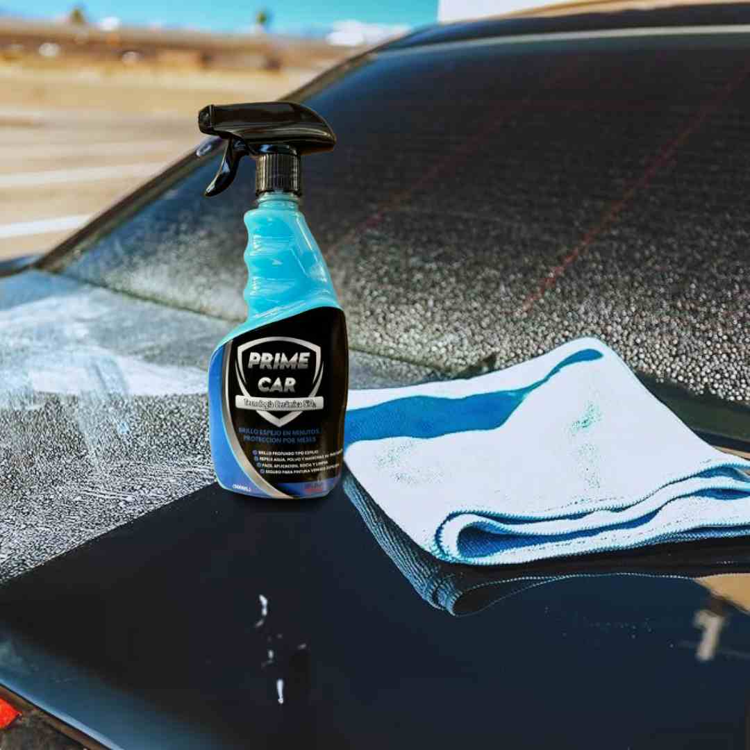 Kit Automotriz Prime Car Protector 3 en 1+Extintor+Paño Microfibra